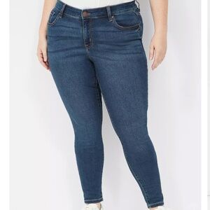 Lane Bryant Mid Rise Skinny Denim Jeans Size 16